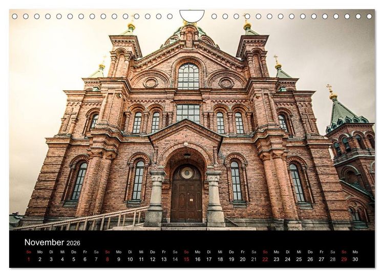 Produktbild: Helsinki / Besuchen - Entdecken - Erleben (Wandkalender 2026 DIN A4 quer), CALVENDO Monatskalender