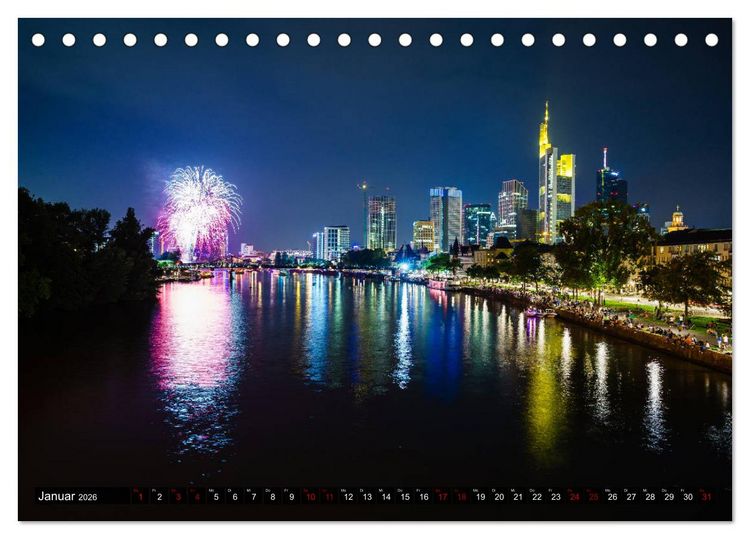 Produktbild: Main Frankfurt (Tischkalender 2026 DIN A5 quer), CALVENDO Monatskalender