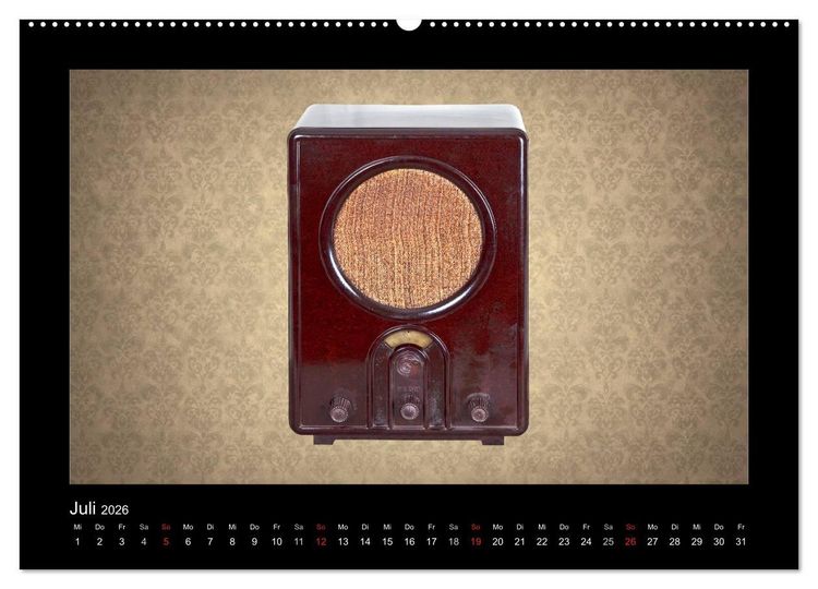 Produktbild: Dampfradios - Antike Radios mit Charme und Patina (hochwertiger Premium Wandkalender 2026 DIN A2 quer), Kunstdruck in Hochglanz