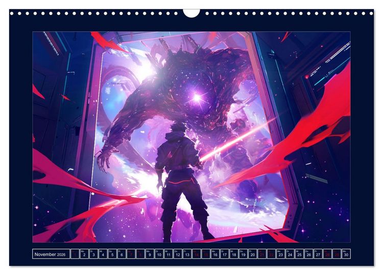 Produktbild: Interstellare Helden (Wandkalender 2026 DIN A3 quer), CALVENDO Monatskalender