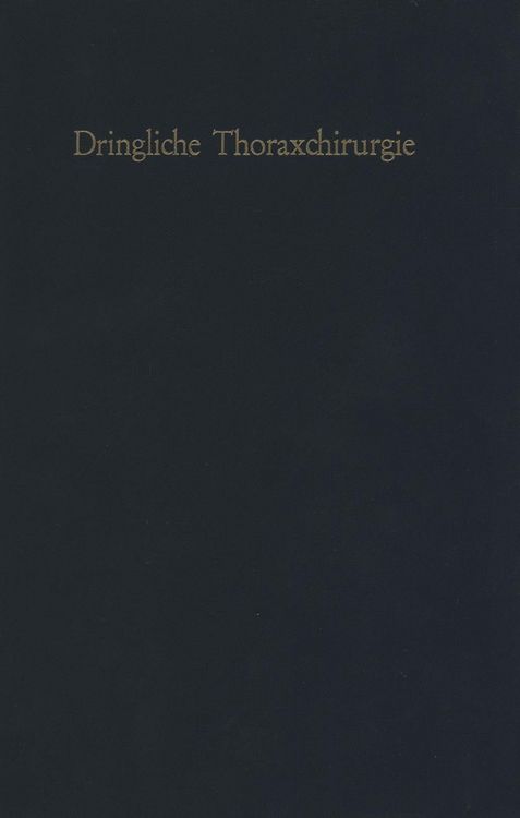 Produktbild: Dringliche Thoraxchirurgie