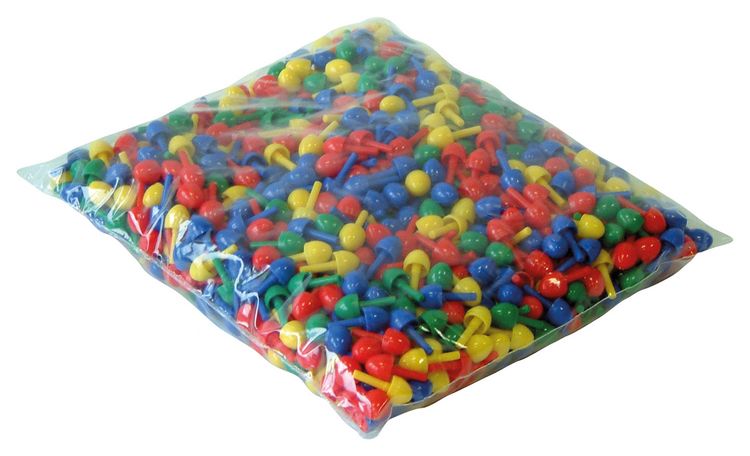 Produktbild: Mosaik Stecker color 1 cm, KIGA, Beutel