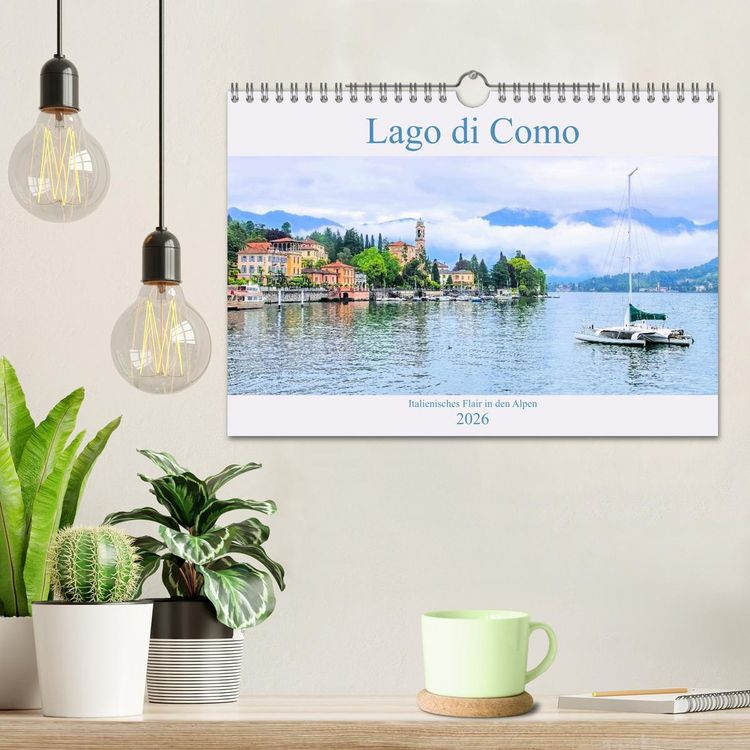 Produktbild: Lago di Como - Italienisches Flair in den Alpen (Wandkalender 2026 DIN A4 quer), CALVENDO Monatskalender