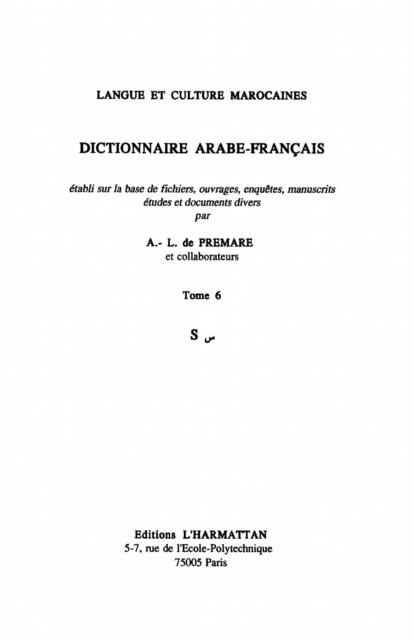 Produktbild: Dictionnaire Arabe-Francais