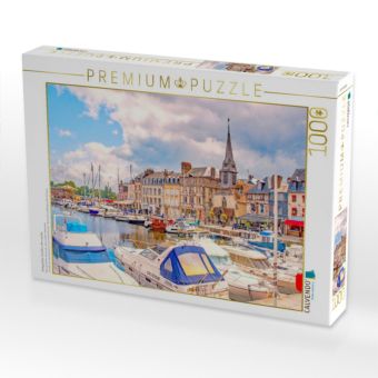 Produktbild: CALVENDO Puzzle Anlegestelle, Honfleur, Normandie | 1000 Teile Lege-Gr&ouml;&szlig;e 64x48cm Foto-Puzzle f&uuml;r gl&uuml;ckliche Stunden