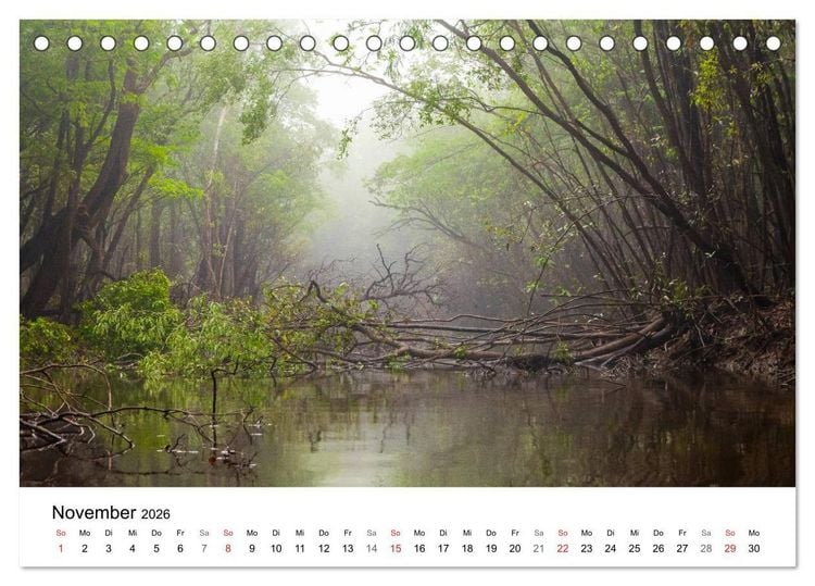Produktbild: Mythos Amazonas - Naturparadies Brasiliens (Tischkalender 2026 DIN A5 quer), CALVENDO Monatskalender
