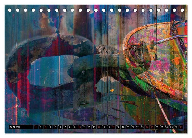 Produktbild: Hamburg Abstrakt (Tischkalender 2026 DIN A5 quer), CALVENDO Monatskalender