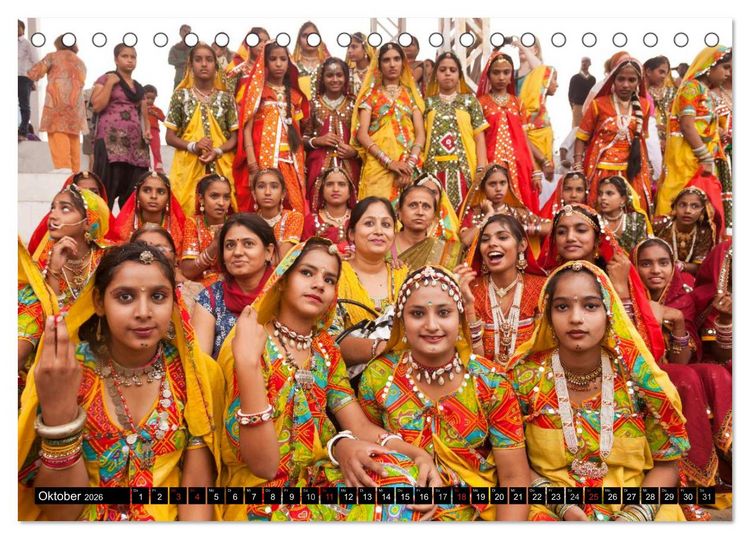 Produktbild: Rajasthan, Indien - Pushkar Mela (Tischkalender 2026 DIN A5 quer), CALVENDO Monatskalender