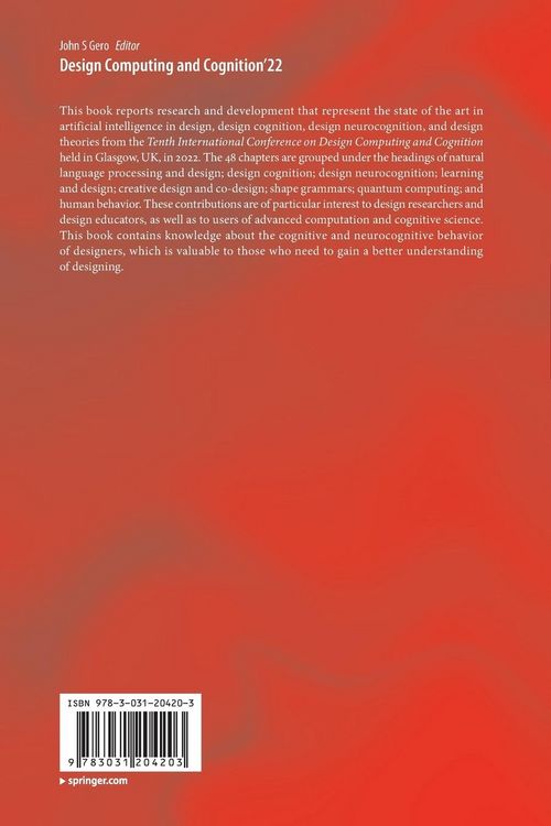 Produktbild: Design Computing and Cognition&rsquo;22