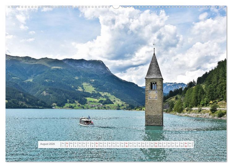 Produktbild: Sommer im Vinschgau (hochwertiger Premium Wandkalender 2026 DIN A2 quer), Kunstdruck in Hochglanz