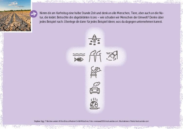 Produktbild: 7 Wochen anders: ein Fastenkalender f&uuml;r Jugendliche von Aschermittwoch bis Ostern