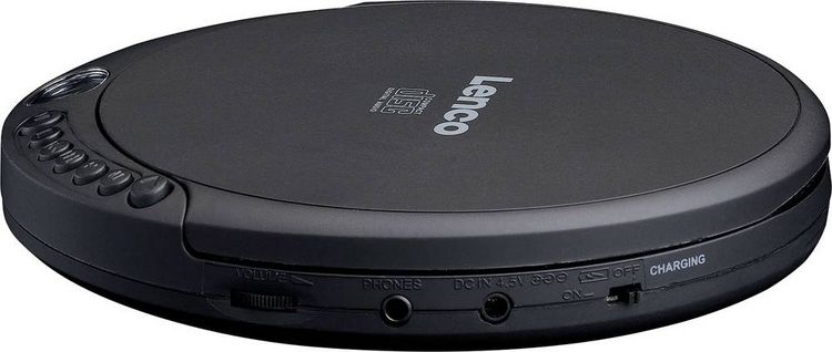 Produktbild: Lenco CD-010 Tragbarer CD-Player CD, CD-RW, CD-R Akku-Ladefunktion Schwarz