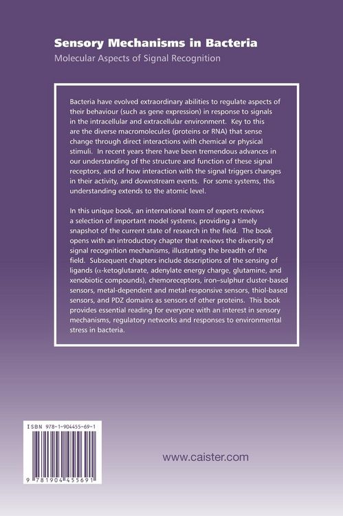 Produktbild: Sensory Mechanisms in Bacteria