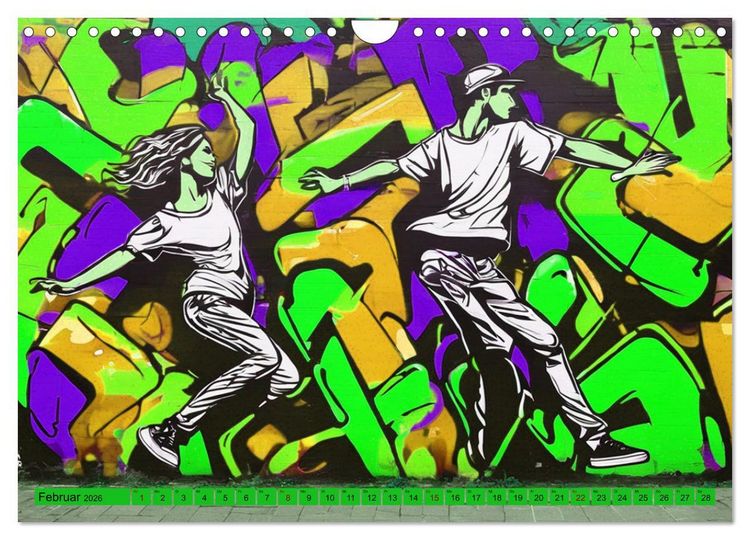 Produktbild: Lebensart Hip Hop (Wandkalender 2026 DIN A4 quer), CALVENDO Monatskalender