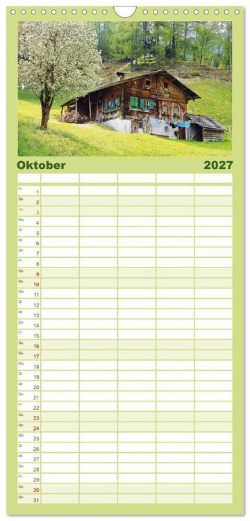 Produktbild: Familienplaner 2027 - Alte Zeitzeugen mit 5 Spalten (Wandkalender, 21 x 45 cm) CALVENDO