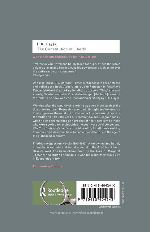 Produktbild: The Constitution of Liberty