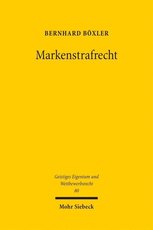 Produktbild: Markenstrafrecht