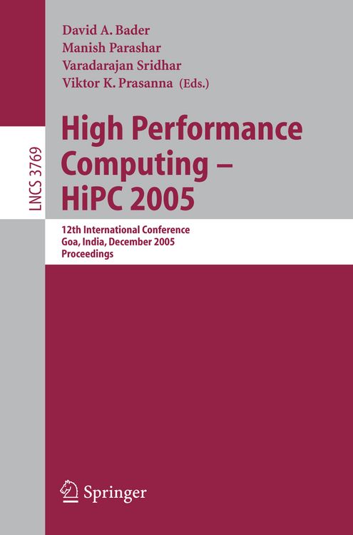 Produktbild: High Performance Computing &ndash; HiPC 2005