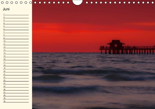 Produktbild: Immerw&auml;hrender Geburtstagskalender &ndash; Beautiful Sunsets (Wandkalender immerw&auml;hrend DIN A4 quer)