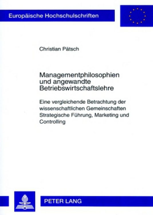 Produktbild: Managementphilosophien und angewandte Betriebswirtschaftslehre