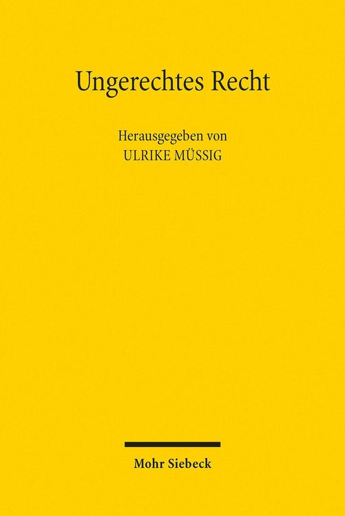 Produktbild: Ungerechtes Recht