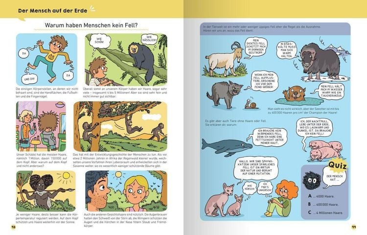 Produktbild: Mein Kinderwissen-Comic &ndash; Das Leben auf der Erde (Planet Erde, Pflanzen, Tiere, Der Mensch)