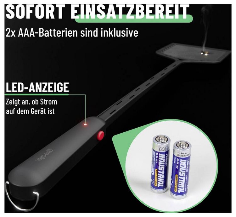 Produktbild: Greate 901019 Fliegenklatsche Strom (L x B x H) 510 x 105 x 33mm 1St.