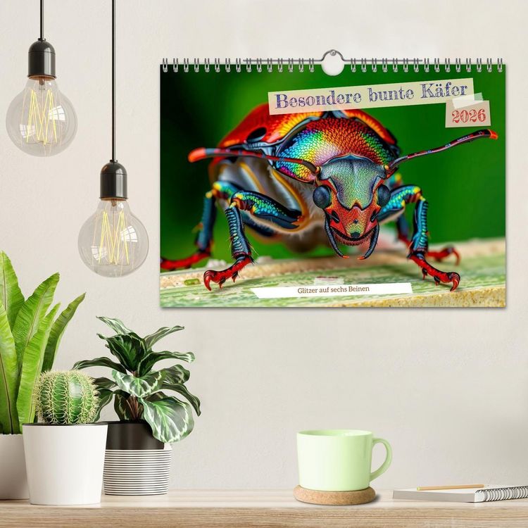 Produktbild: Besondere bunte K&auml;fer (Wandkalender 2026 DIN A4 quer), CALVENDO Monatskalender