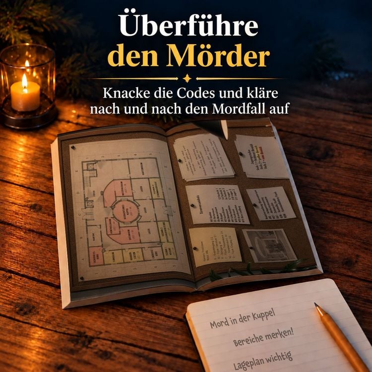 Produktbild: Escape Room Adventskalender f&uuml;r Erwachsene: Mord am Observatorium