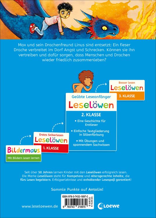 Produktbild: Lesel&ouml;wen 2. Klasse - Im Bann des gr&uuml;nen Drachen