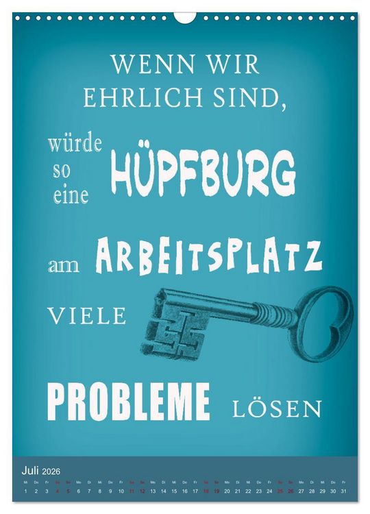 Produktbild: B&uuml;ro und so ... (Wandkalender 2026 DIN A3 hoch), CALVENDO Monatskalender