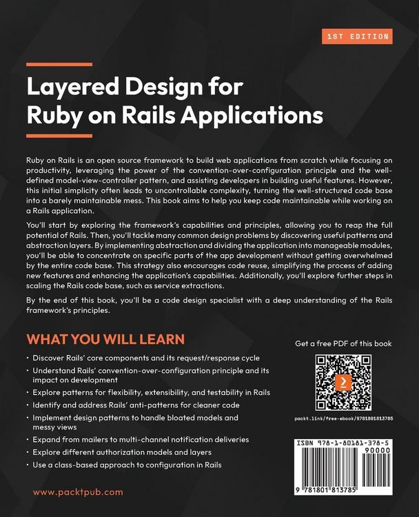 Produktbild: Layered Design for Ruby on Rails Applications
