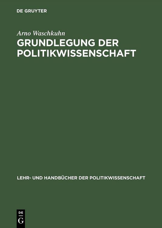 Produktbild: Grundlegung der Politikwissenschaft