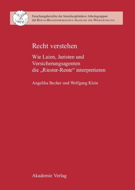Produktbild: Recht verstehen