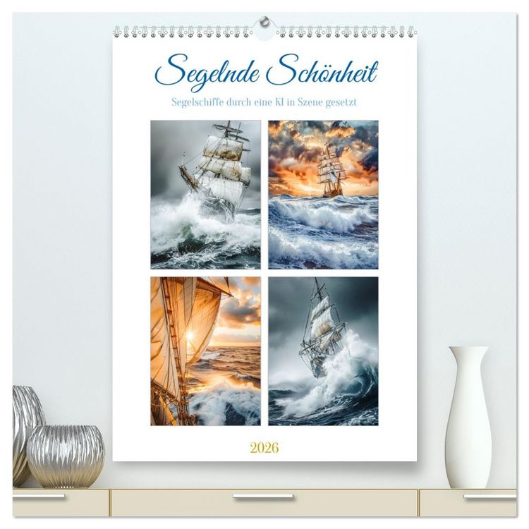 Produktbild: Segelnde Sch&ouml;nheit (hochwertiger Premium Wandkalender 2026 DIN A2 hoch), Kunstdruck in Hochglanz