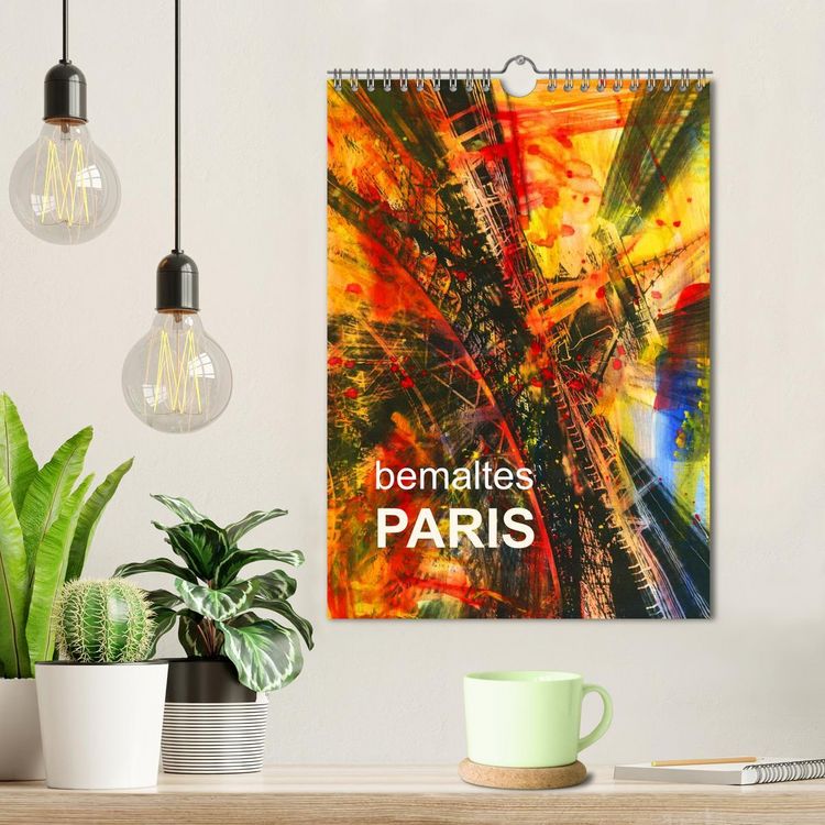 Produktbild: bemaltes Paris (Wandkalender 2026 DIN A4 hoch), CALVENDO Monatskalender
