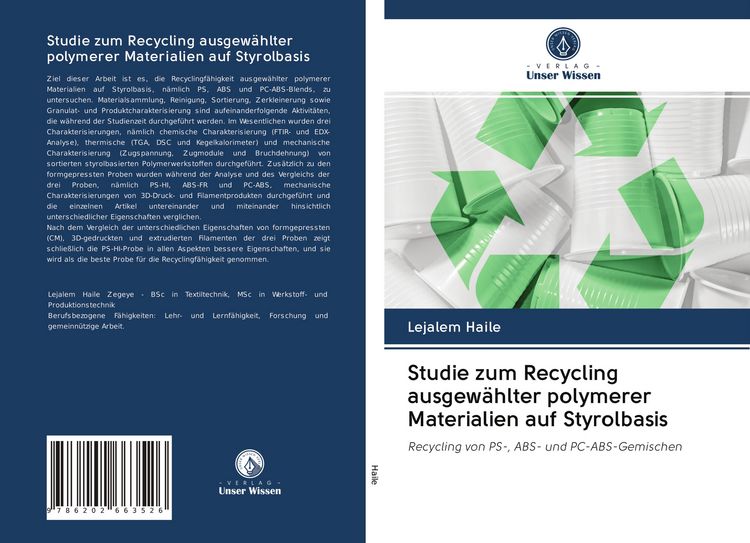 Produktbild: Studie zum Recycling ausgew&auml;hlter polymerer Materialien auf Styrolbasis