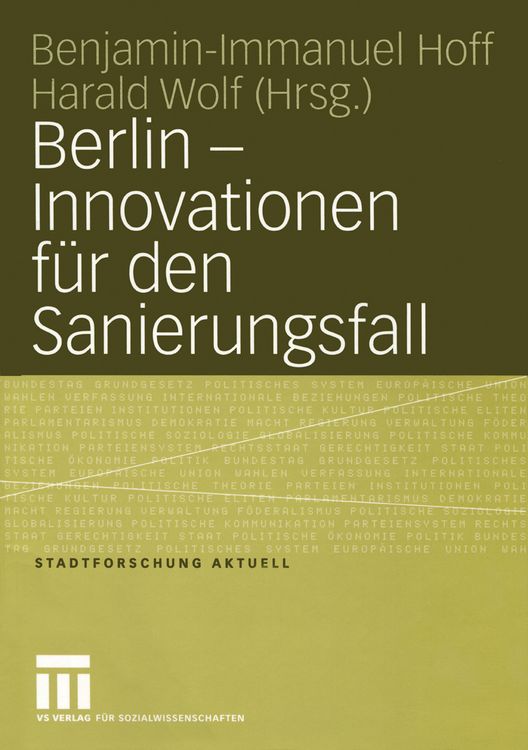 Produktbild: Berlin &mdash; Innovationen f&uuml;r den Sanierungsfall
