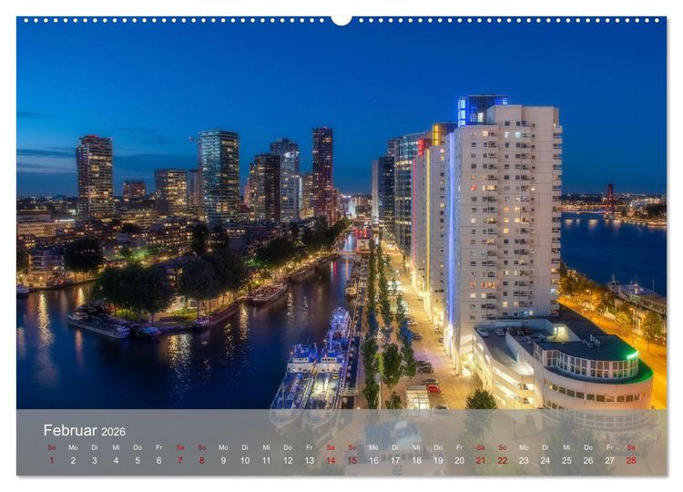 Produktbild: Rotterdam - Die heimliche Hauptstadt der Niederlande (Wandkalender 2026 DIN A2 quer), CALVENDO Monatskalender
