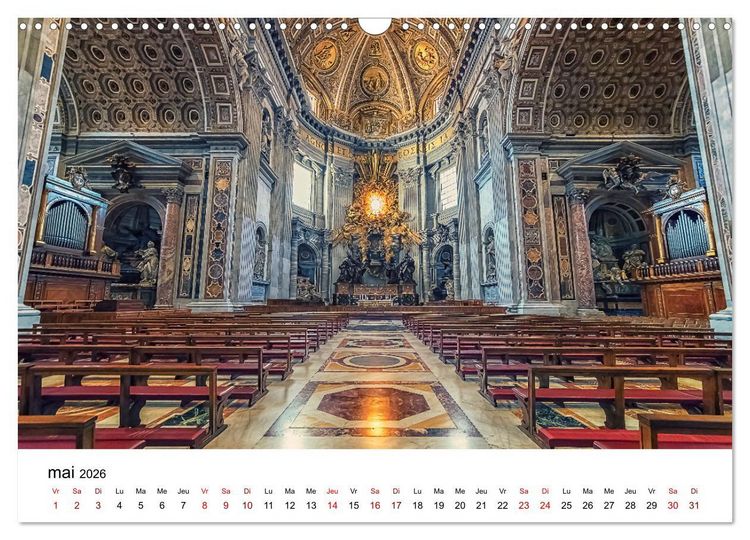 Produktbild: Rome, La Cit&eacute; &Eacute;ternelle (Calendrier mural 2026 DIN A3 vertical), CALVENDO calendrier mensuel