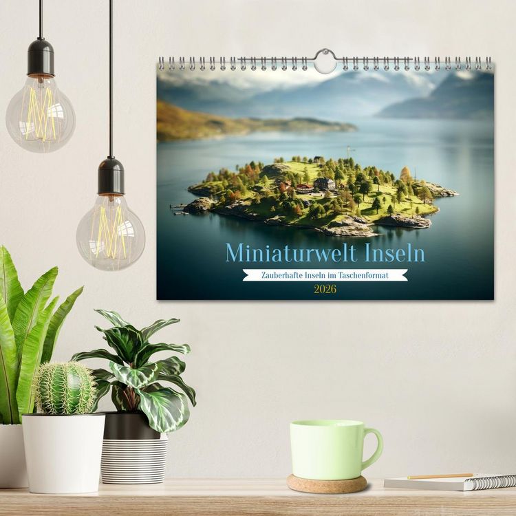 Produktbild: Miniaturwelt Inseln (Wandkalender 2026 DIN A4 quer), CALVENDO Monatskalender
