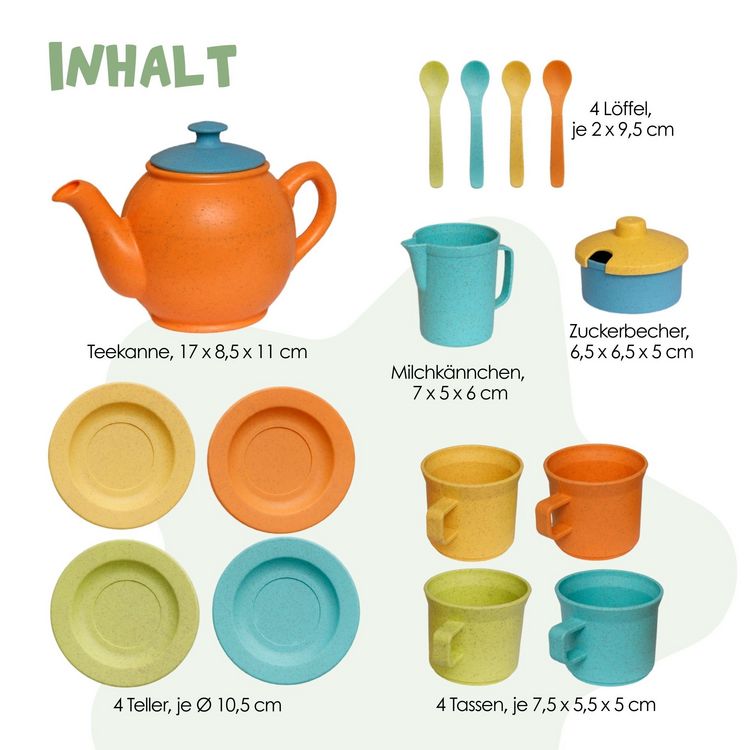 Produktbild: alldoro - Teeservice f&uuml;r Kinderk&uuml;che, 15-teilig
