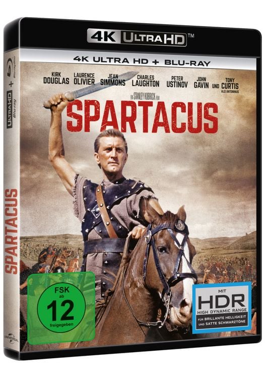 Produktbild: Spartacus (4K Ultra HD) (+ Blu-ray 2D)