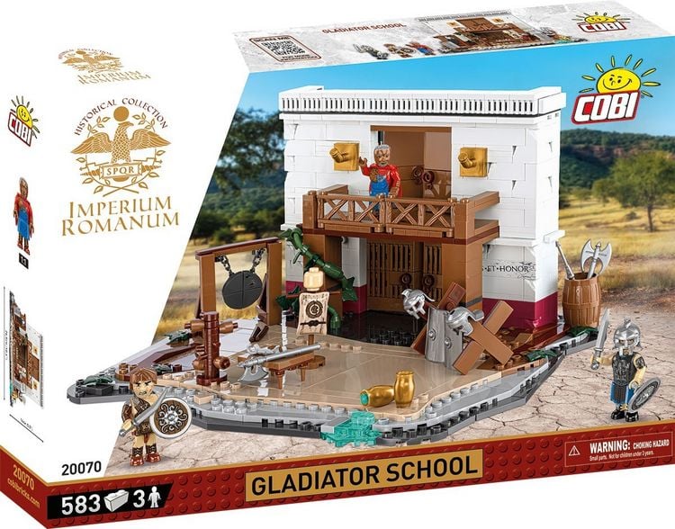 Produktbild: COBI Imperium Romanum 20070 - Gladiatorenschule, Bausatz, 583 Klemmbausteine/3 Figuren