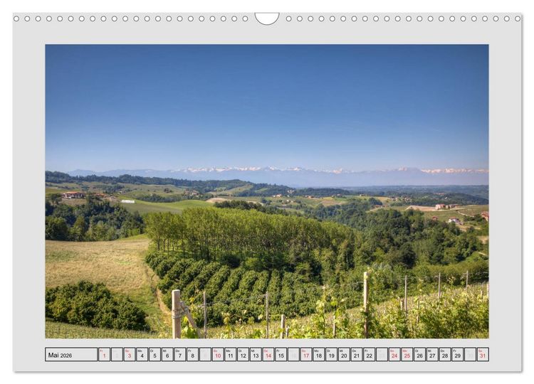 Produktbild: Piemont - die Genussregion Italiens (Wandkalender 2026 DIN A3 quer), CALVENDO Monatskalender