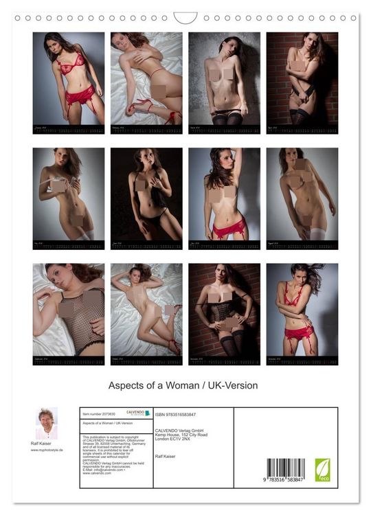 Produktbild: Aspects of a Woman / UK-Version (Wall Calendar 2026 DIN A3 portrait), CALVENDO 12 Month Wall Calendar