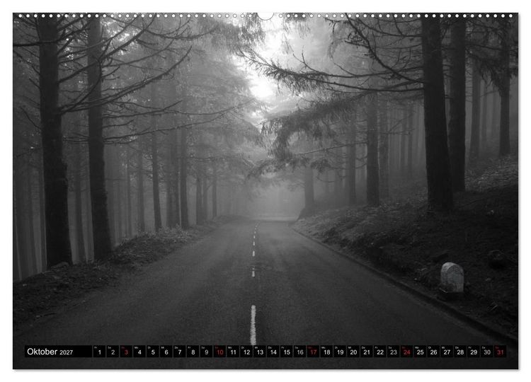 Produktbild: Stille Momente in Schwarz-Weiss (hochwertiger Premium Wandkalender 2027 DIN A2 quer), Kunstdruck in Hochglanz