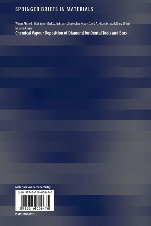 Produktbild: Chemical Vapour Deposition of Diamond for Dental Tools and Burs