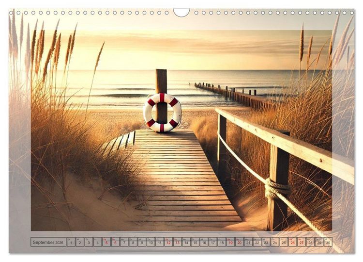 Produktbild: Pfade ans Meer (Wandkalender 2026 DIN A3 quer), CALVENDO Monatskalender