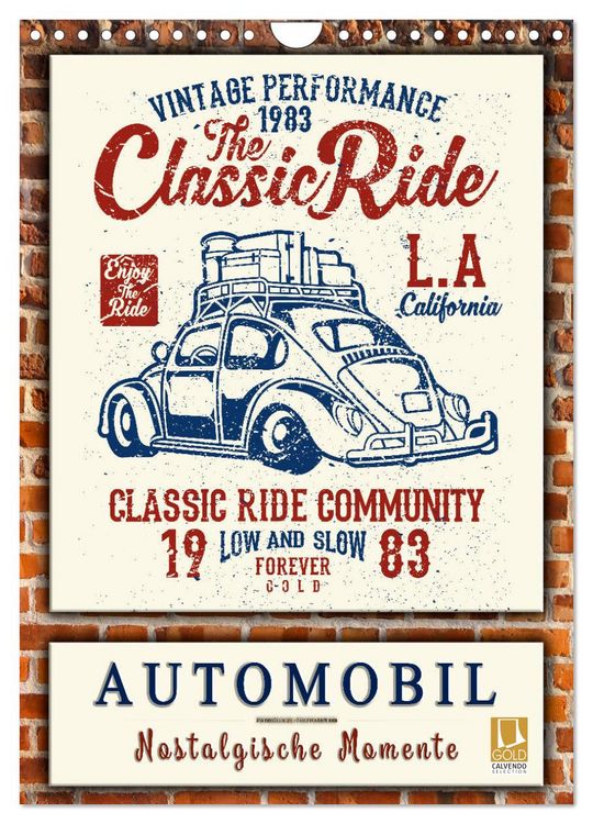 Produktbild: Automobil - nostalgische Momente (Wandkalender 2026 DIN A4 hoch), CALVENDO Monatskalender
